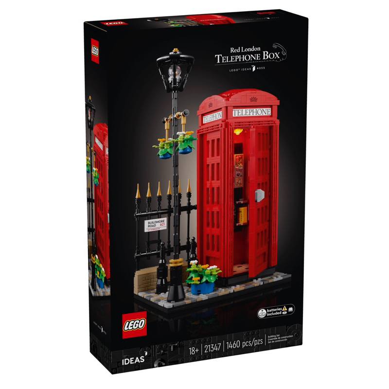 自取2750【台中翔智積木】 LEGO 樂高 IDEAS系列 21347 英國倫敦紅色電話亭 Telephone Box