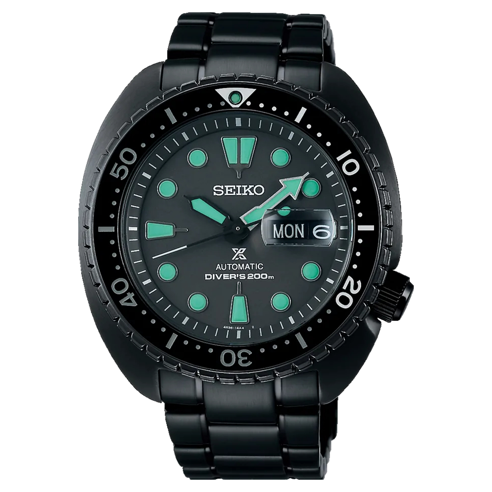 SEIKO SK037 Prospex SRPK43K1/4R36-06Z0SD 黑潮夜視海龜機械潛水錶45mm