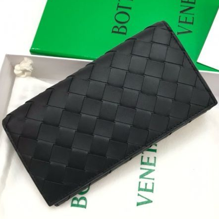 Bottega Veneta 676593 長款 Intrecciato 編織皮夾 苔岩綠色