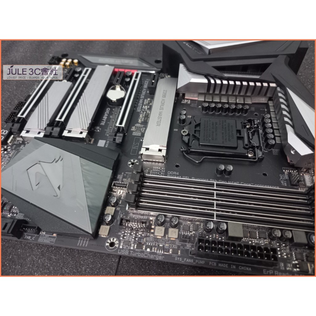 JULE 3C會社-技嘉 Z390 AORUS MASTER Z390/八九代/全數位/電競/旗艦款/庫存 主機板