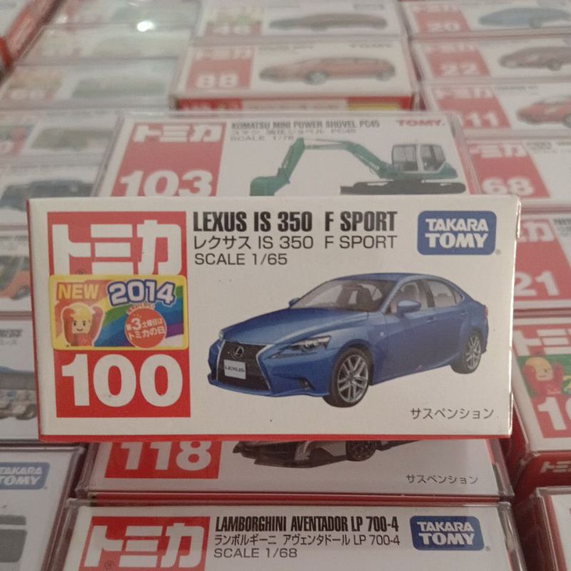 TOMICA  NO.100絕版LEXUS IS 350 F SPORT 新車貼