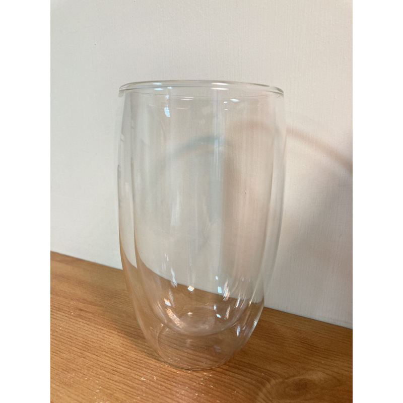 雙層玻璃杯 隔熱玻璃杯 保溫隔熱 水杯 (二手）