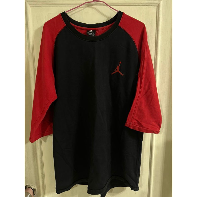 運動短T T恤 T shirt 材質好 Nike 喬丹 耐吉 Jordan 七分袖 拼接 撞色 好看