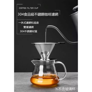 【臺灣現貨】304食品級不鏽鋼咖啡濾網 不鏽鋼咖啡濾網 永久濾網 不銹鋼濾網 過濾網 咖啡濾紙 咖啡濾網