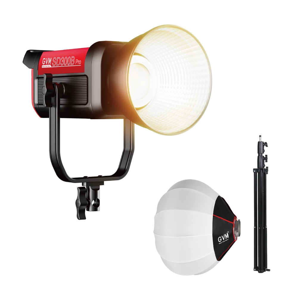 GVM PRO SD300B 燈籠罩組 300W 雙色溫 LED 攝影燈 持續燈 攝影棚 直播 商品 人像 【上洛】