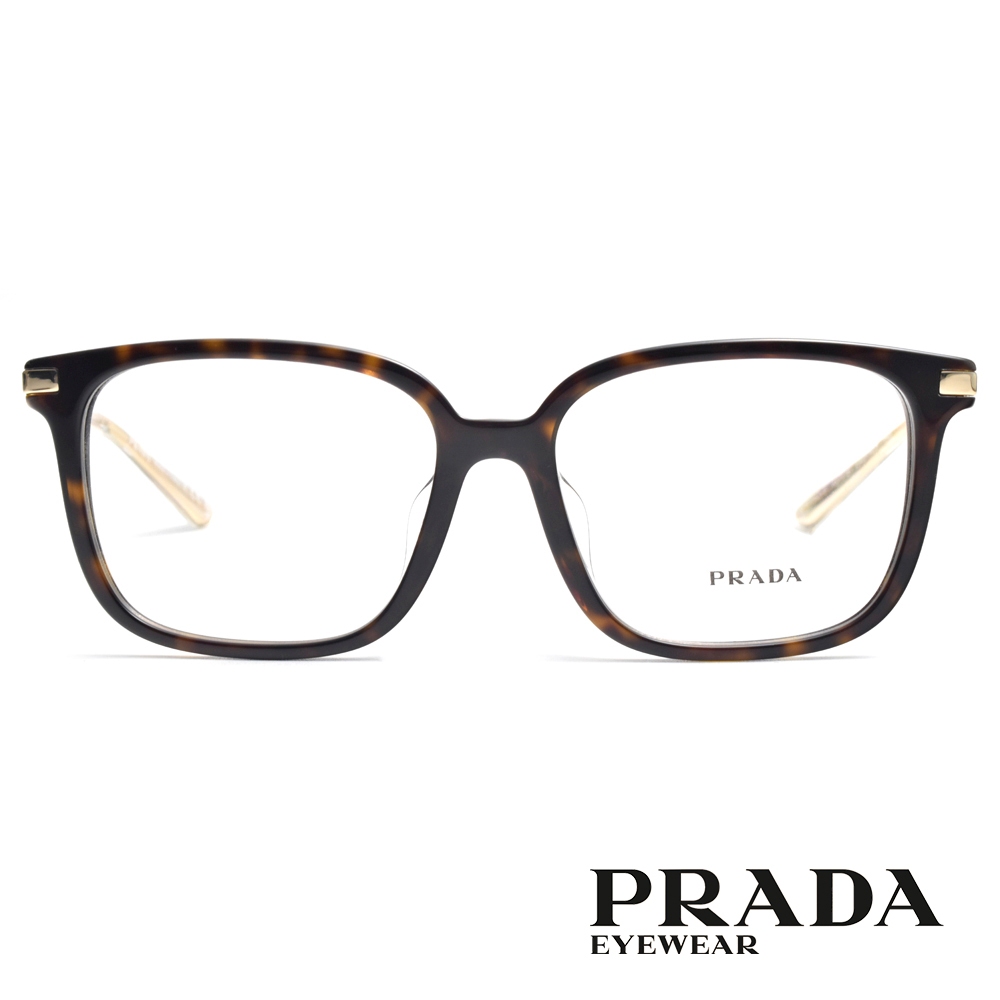 PRADA 光學眼鏡 VPR04ZF 2AU1O1-54mm 經典方框 - 金橘眼鏡
