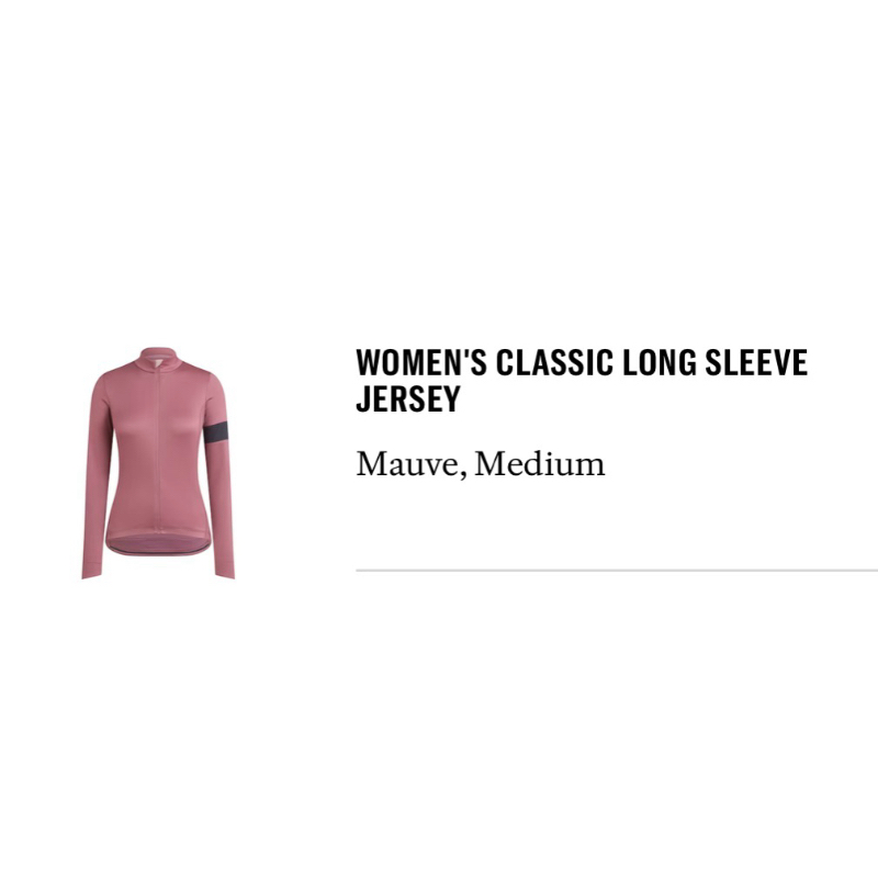 RAPHA WOMEN'S CLASSIC LONG SLEEVE JERSEY