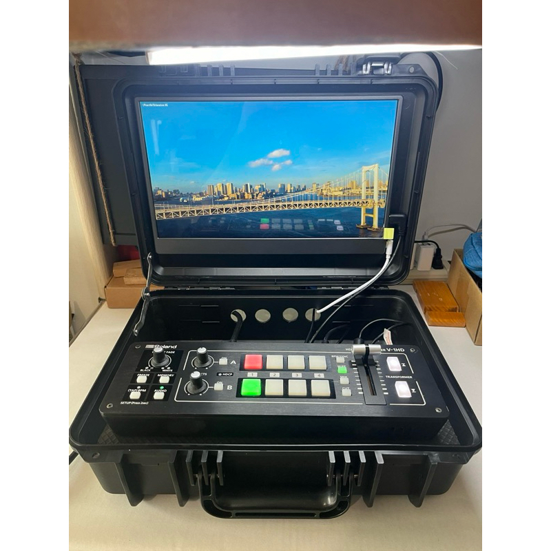 導播機保護盒總成含監看螢幕 適用於V-1HD V-1HD+ L2plus V-1SDI
