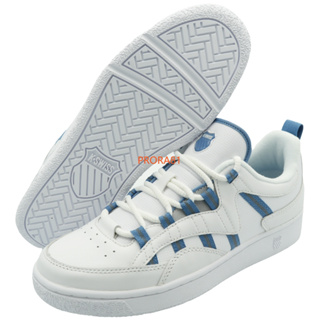 K-SWISS 白X水藍 Slamm 99 CC 皮質休閒運動鞋(全車線鞋底)【有12號、13號】310K