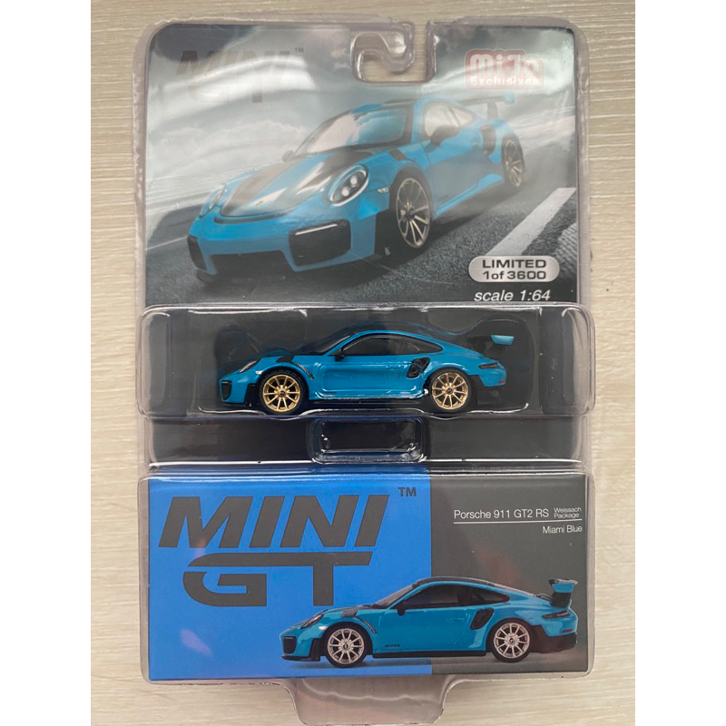 1/64 MINI GT 344 Porsche 保時捷 911 GT2 RS 美版吊卡