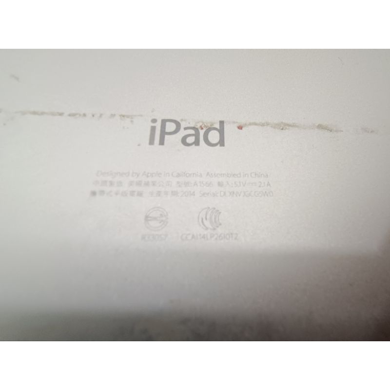 Apple iPad Air 2 (A1566) WIFI版 64G   2014 家人退役二手機