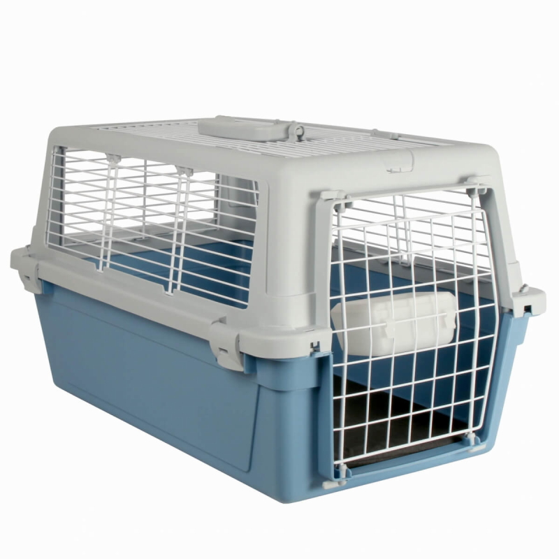 優旺寵物 ferplast飛寶 雅特ATLAS VISION側天窗20型(藍色)專業運輸籠 提籠 寵物籠 手提籠 外出籠