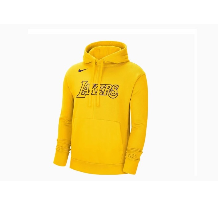 【WS】NIKE NBA LAKERS HOODIE 湖人 LEBRON KOBE 黃 帽T DR9315-728