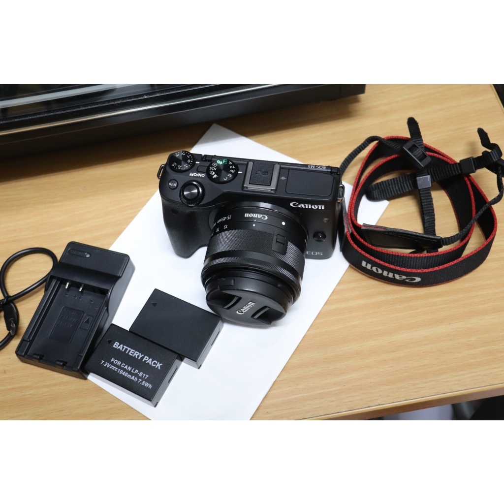 CANON EOS M3 + 15-45MM STM 鏡頭( M2 M3 M M6 M50 M10 M100 M5)