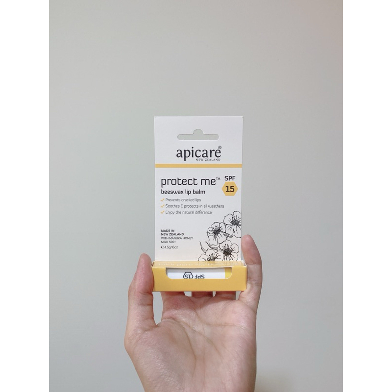 &lt;全新&gt;apicare protect me lip balm spf15+ 紐西蘭蜂蠟保濕護唇膏