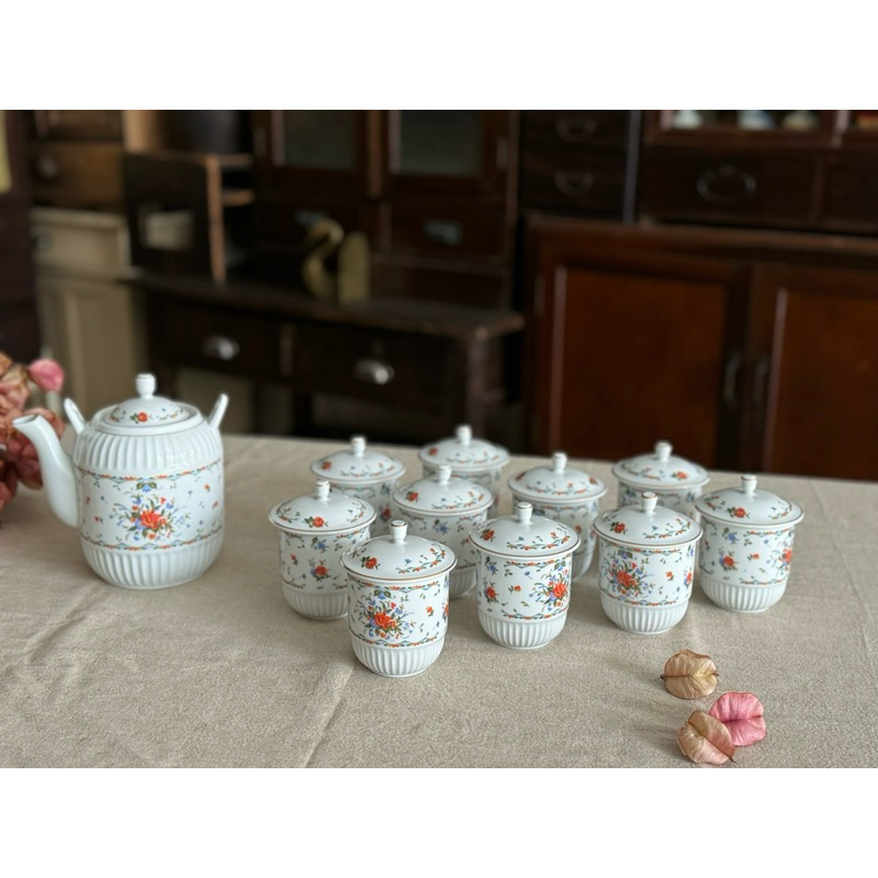【福三】 老大同 壺杯組 整套售 早期茶杯茶壺