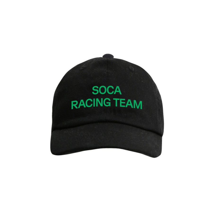 【VESPA RAGAZZO】SOCA Hat Front RACING TEAM 棒球帽 黑款
