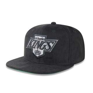 【Mitchell & Ness】NHL 洛杉磯 國王 類麂皮 經典黑 棒球帽 潮流 嘻哈【ANGEL NEW ERA】