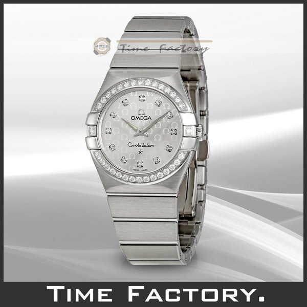 【時間工廠】全新 OMEGA 星座系列 精鋼美鑽女仕腕錶 12315276052001