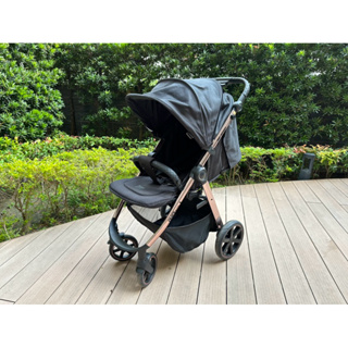 ABC Design Okini Auto玫瑰金單手秒收嬰兒推車-附雨罩、新生兒靠墊