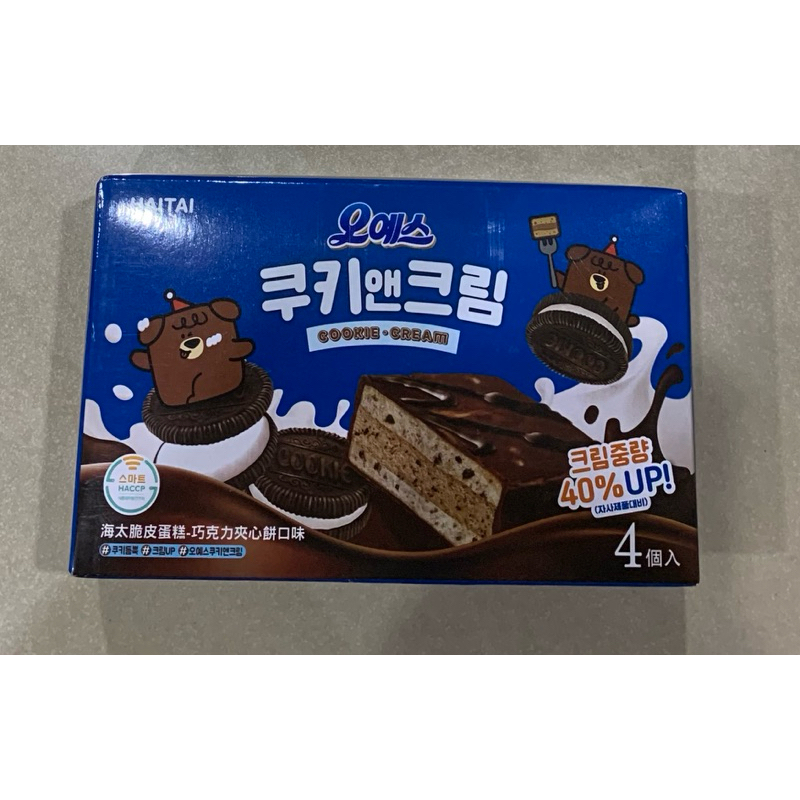 韓國 Haitai 海太脆皮蛋糕-巧克力夾心餅口味120g