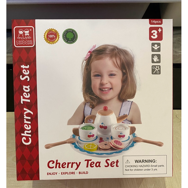 美國Teamson    Cherry Teaset 櫻桃下午茶玩具