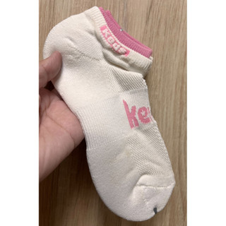 (全新)韓國製Keds 女大人毛巾底運動襪 白粉紅 size：22~24cm
