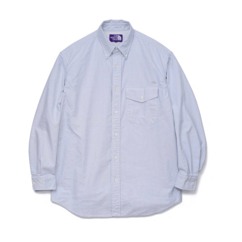 近全新 XL THE NORTH FACE PURPLE LABEL Stripe OX B.D. Shirt