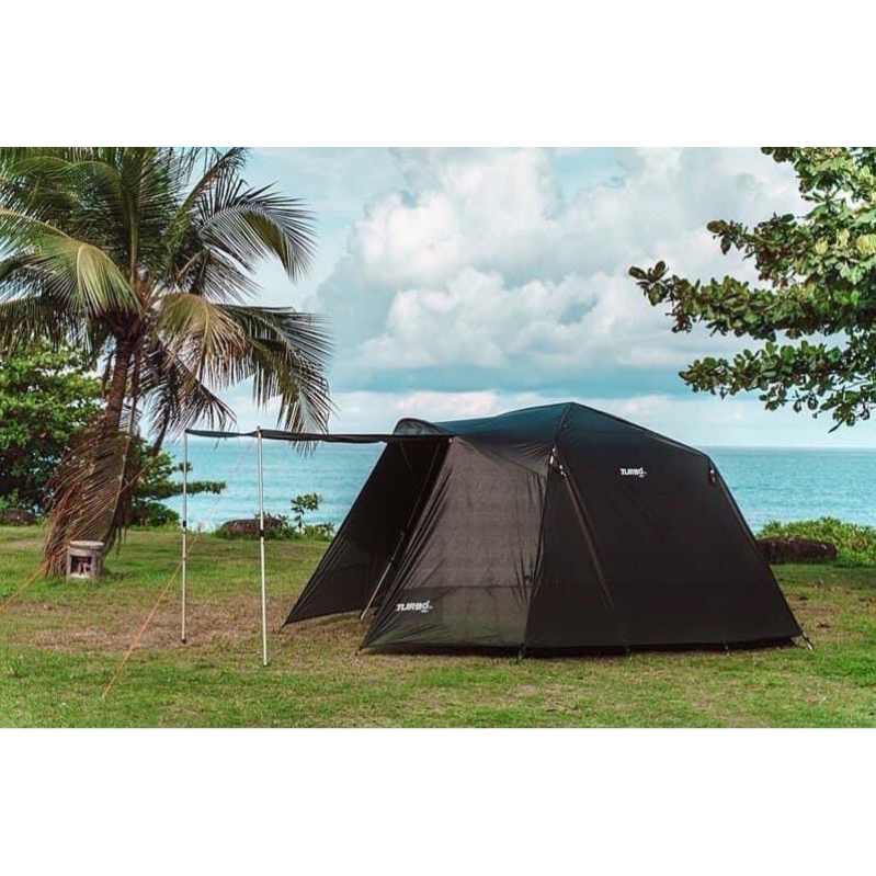 turbo tent Nomad270 黑象版 快速黑膠六人帳 加前庭伸縮桿