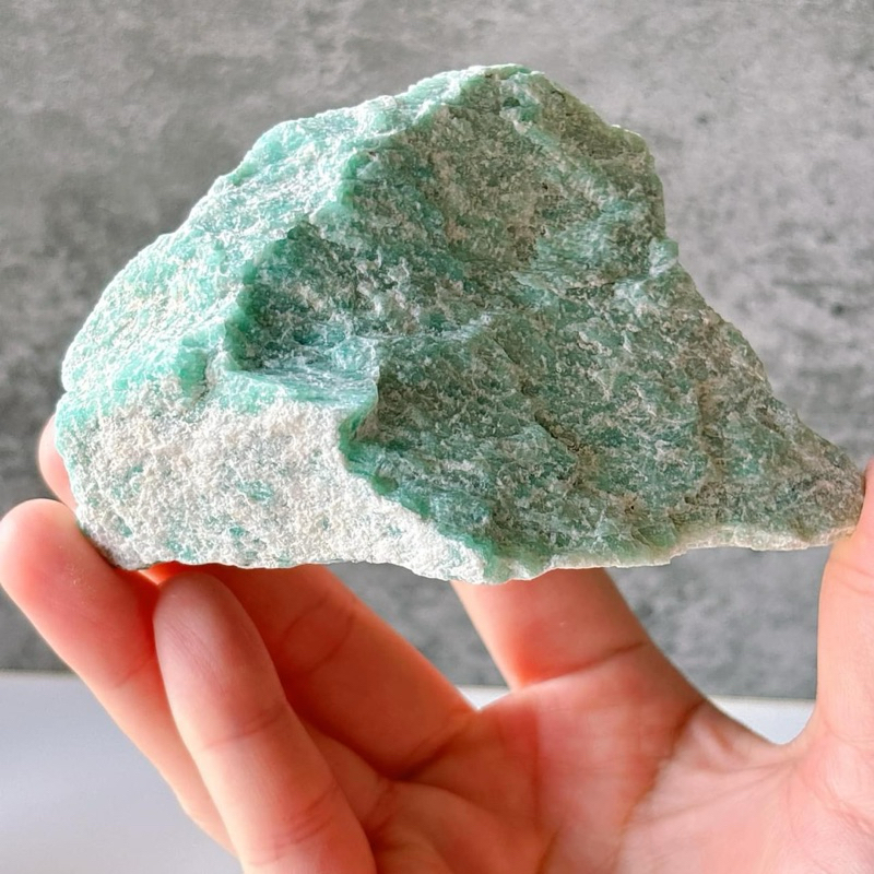 天河石 原礦 又稱 亞馬遜石  希望之石 信心的寶石 Tiffany色