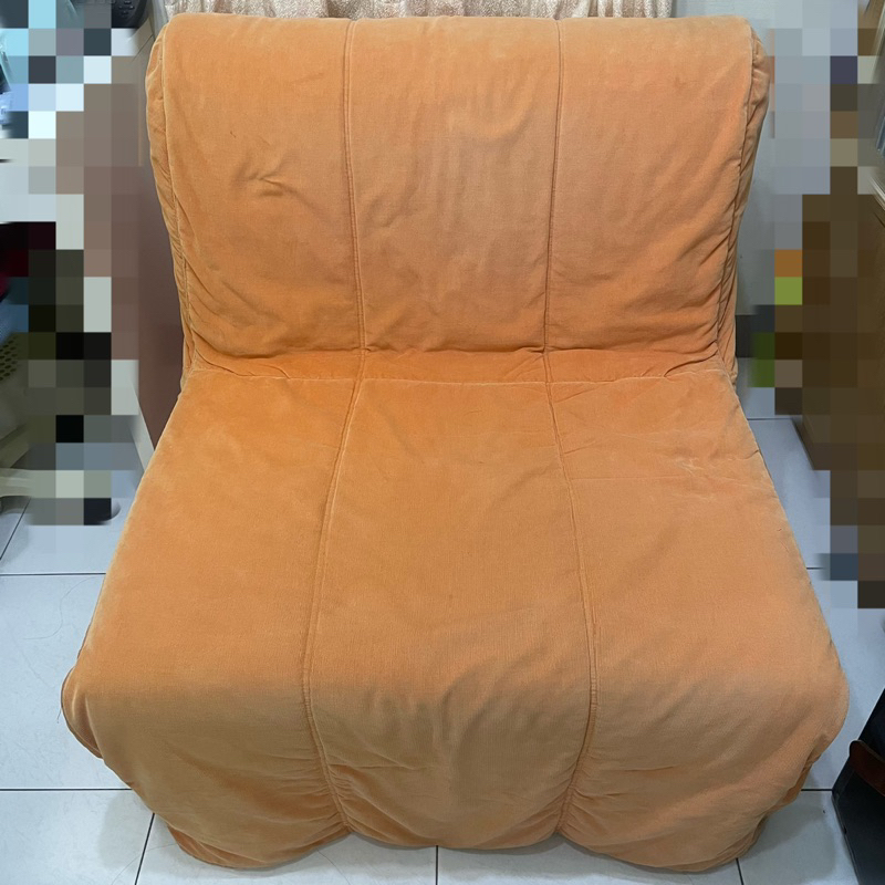 IKEA單人沙發床含布套knisa／沙發／單人床／可摺疊