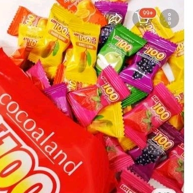 馬來西亞 cocoaland 一佰份 100份 綜合水果軟糖 果汁軟糖 水果軟糖 單顆