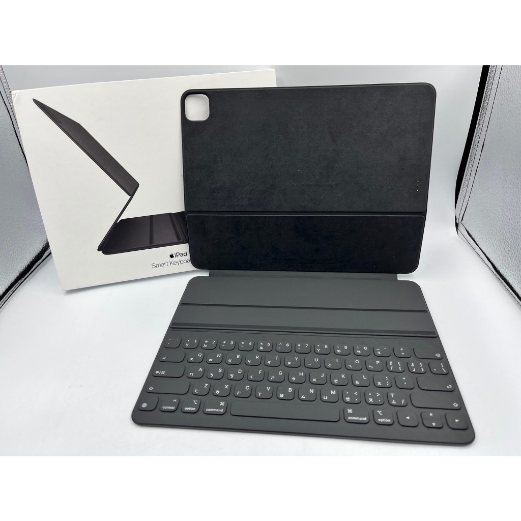§轉機站§保固2024/12 蘋果 iPad Pro 12.9吋 鍵盤式聰穎雙面夾 keyboard A2039 黑6