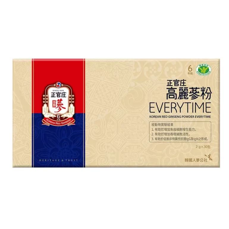 正官庄 高麗蔘粉 EVERYTIME 2公克 X 30包 / 好市多代購