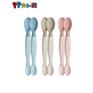Simba 小獅王辛巴 美味軟質湯匙 2入 晨藍/慄粉/杏茶 寶寶餐具 學習餐具 原廠公司貨 寶寶共和國