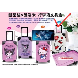 【正版三麗鷗】Hello Kitty行李箱文具盒 置物盒 小巧可愛 高約13.5公分 寬約8.5公分