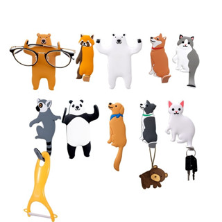 無痕掛勾 卡通動物掛鉤 24小時出貨 趣味動物 鑰匙掛勾 PVC軟膠掛鉤 可愛掛勾 冰箱掛鉤 無痕掛勾 可重複使用