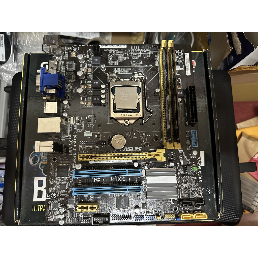 ASUS套裝機 H81M-C主機板 + CPU i3-4130 + 記憶體 8G DDR3 購買前請先聊聊