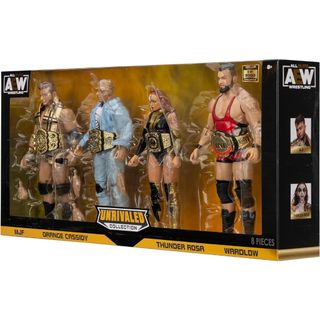 ☆阿Su倉庫☆WWE AEW Unrivaled Champion 4 Pack 冠軍限定版人偶公仔4人組 熱賣特價中