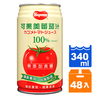 可果美 無鹽 蕃茄汁 340ml (24入)x2箱【康鄰超市】