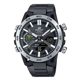 CASIO 卡西歐 ECB-2000DD-1A EDIFICE 藍芽太陽能指標數位雙顯腕錶 47.8mm