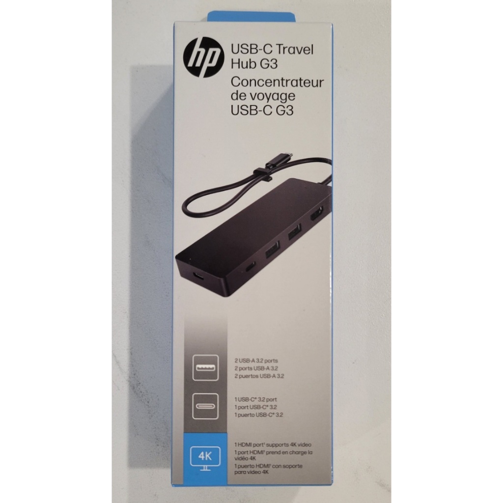 【現貨全新!】 HP 便攜型USB-C 5埠HUB高速集線器(USB-Cx 2, USB-A x 2, HDMI x1)