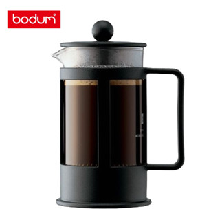 【免運-臺灣現貨】【丹麥bodum】Kenya 3杯法式濾壓壺 350cc-黑/耿直｜咖啡壺 濾壓茶壺｜耐熱玻璃