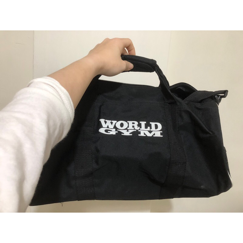 world gym 世界健身 圓筒包 健身袋 健身包 行李袋 行李包 手提包