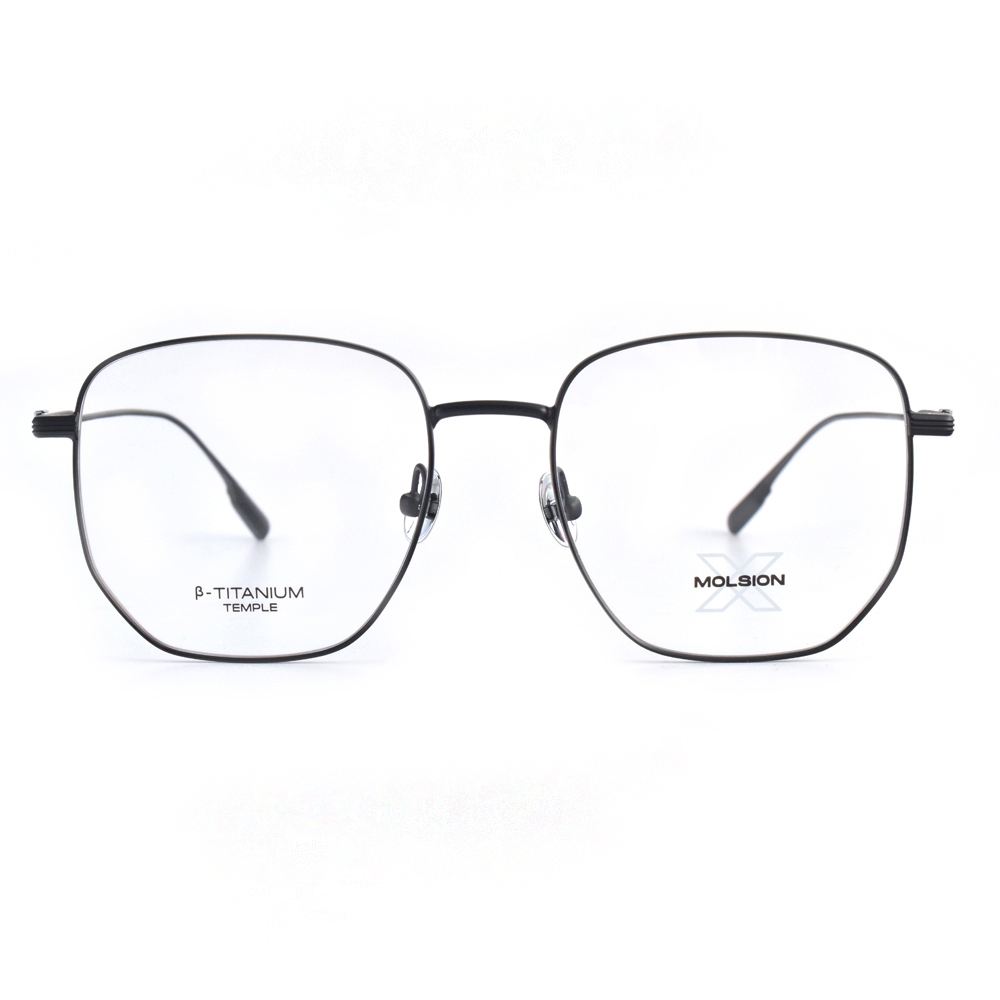 MOLSION 光學眼鏡 MX7001 B11 多邊形框 - 金橘眼鏡