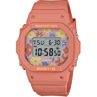 CASIO 卡西歐 BABY-G 花朵方形女錶電子錶 BGD-565RP-4