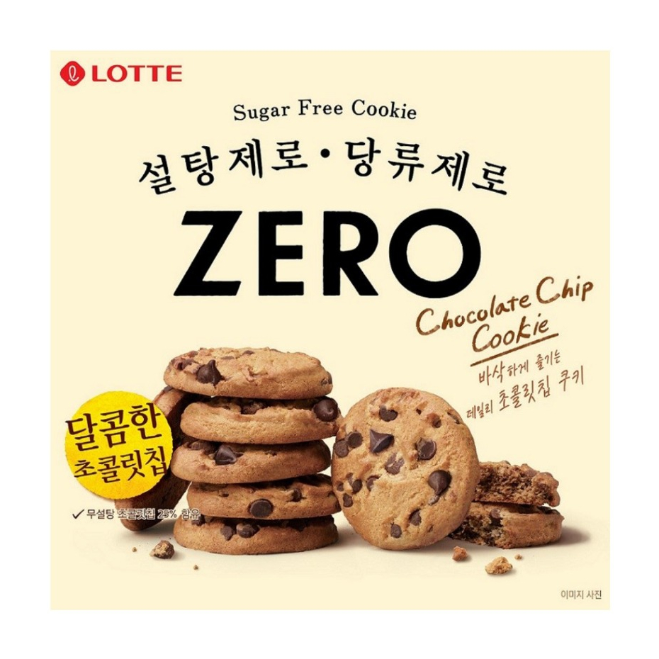 Böugel’s  韓國代購 🇰🇷 [現貨] LOTTE 樂天 ZERO 巧克力豆曲奇餅乾 巧克力豆餅乾