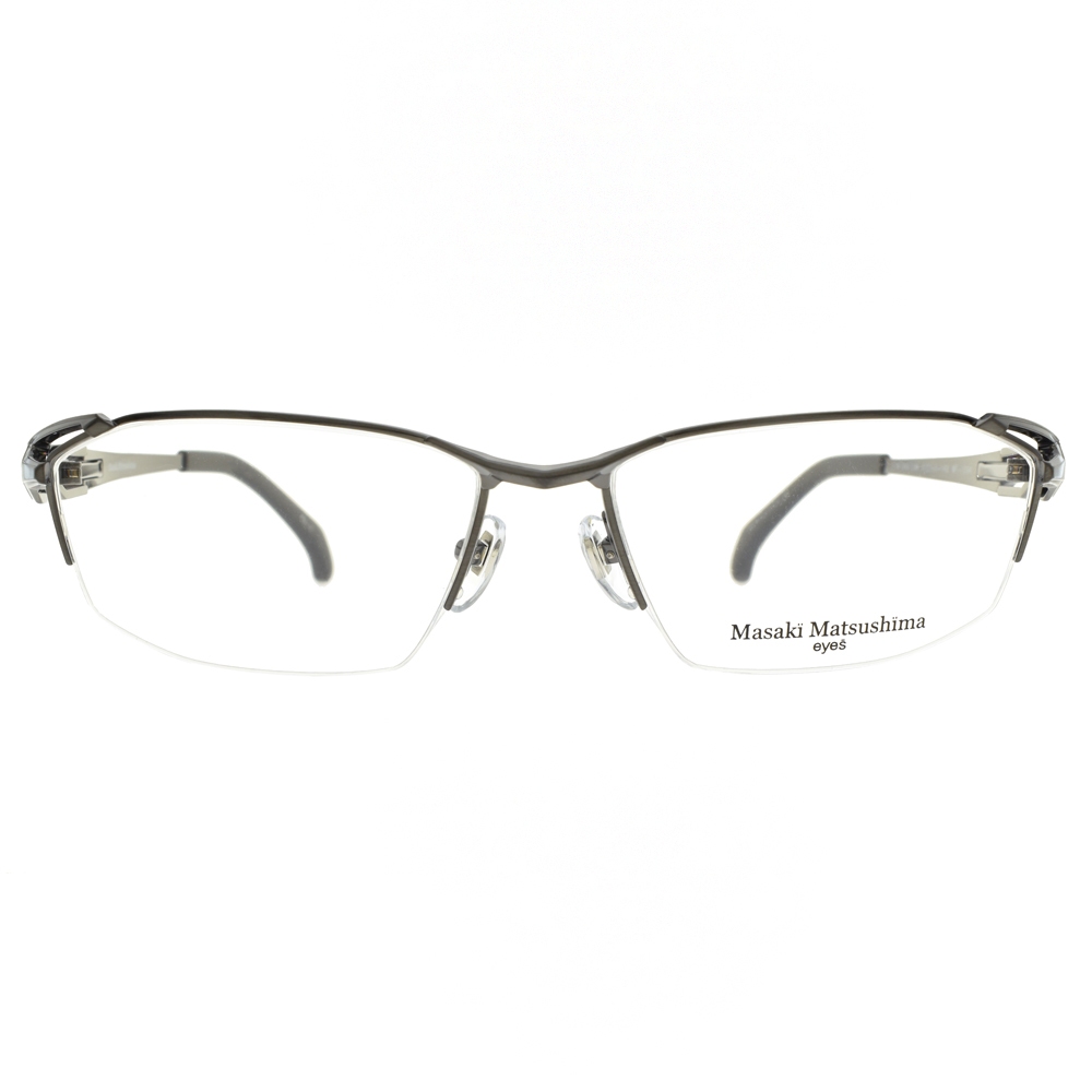 Masaki Matsushima 光學眼鏡 MF1264 C3 流線半框 鈦 - 金橘眼鏡