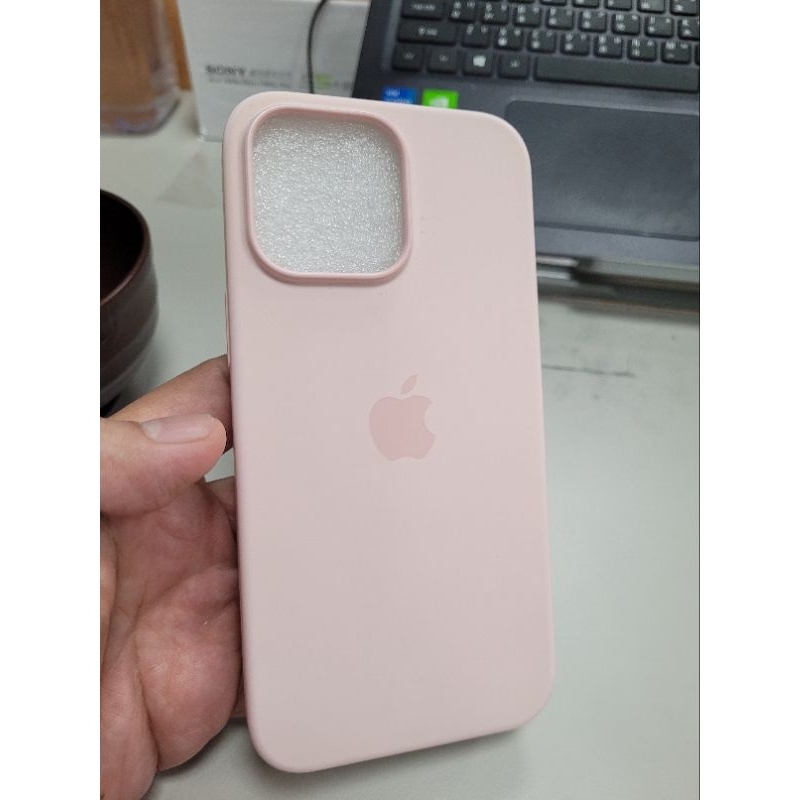 Apple iPhone 14 pro max 6.7吋 粉色 矽膠保護殼 原廠公司貨 二手