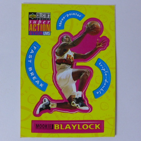 ~Mookie Blaylock~NBA球星/穆奇·布雷洛克 1996年UD CHOICE.NBA貼紙特殊卡